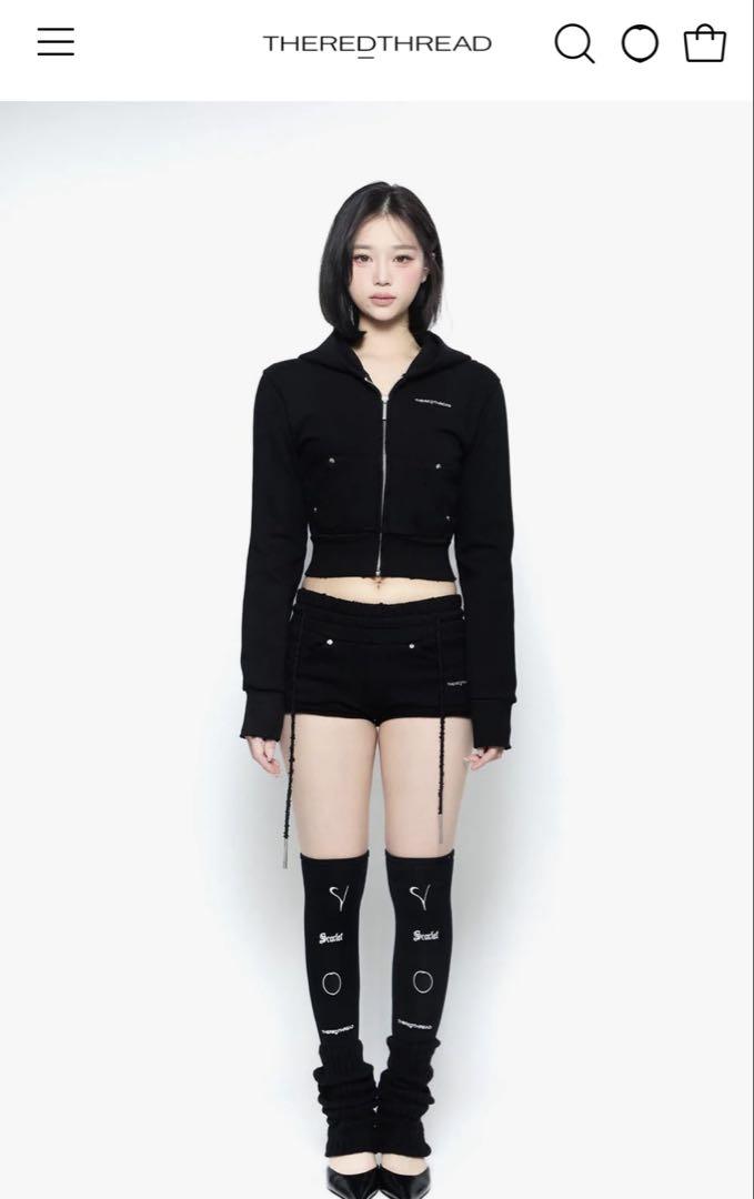 THEREDTHREAD S basic sweat pants short