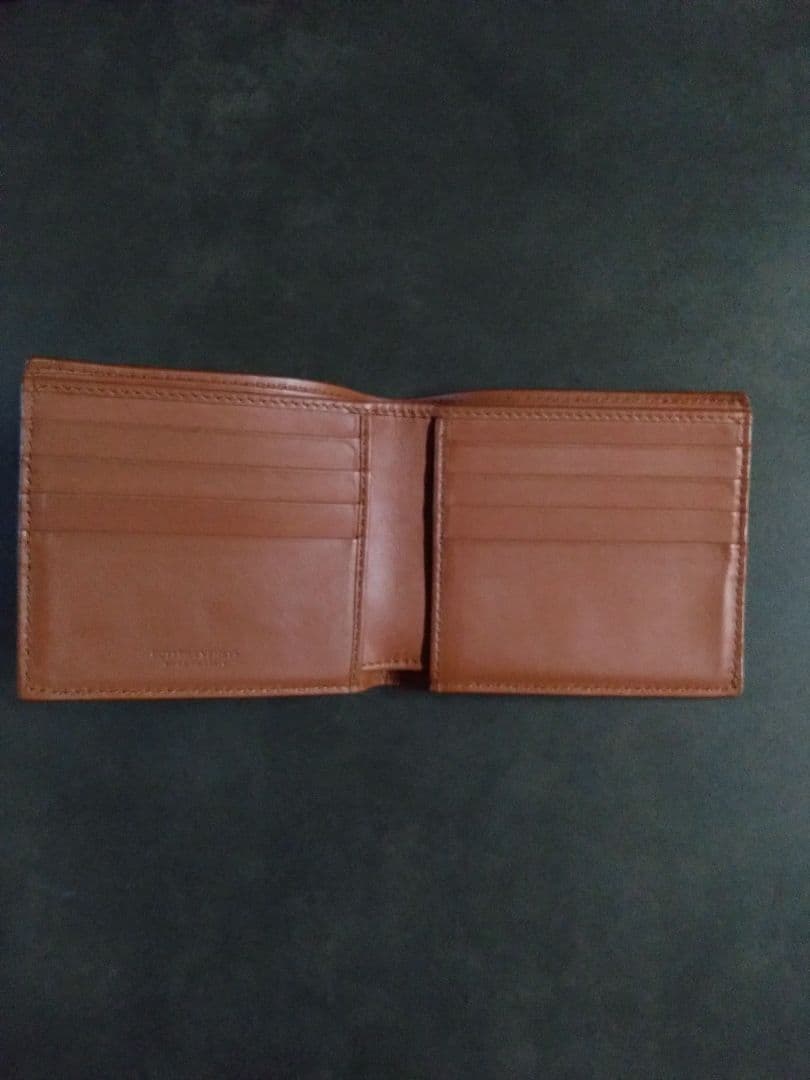 Bottega Veneta ブラウンレザー二つ折り財布