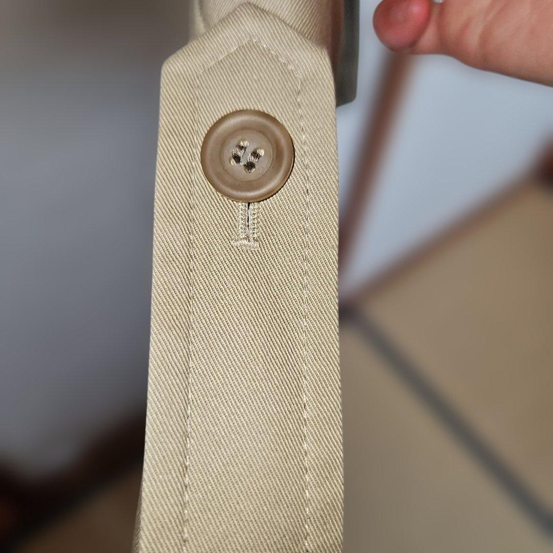 ユニクロC ベージュ ダブルブレスト トレンチコート