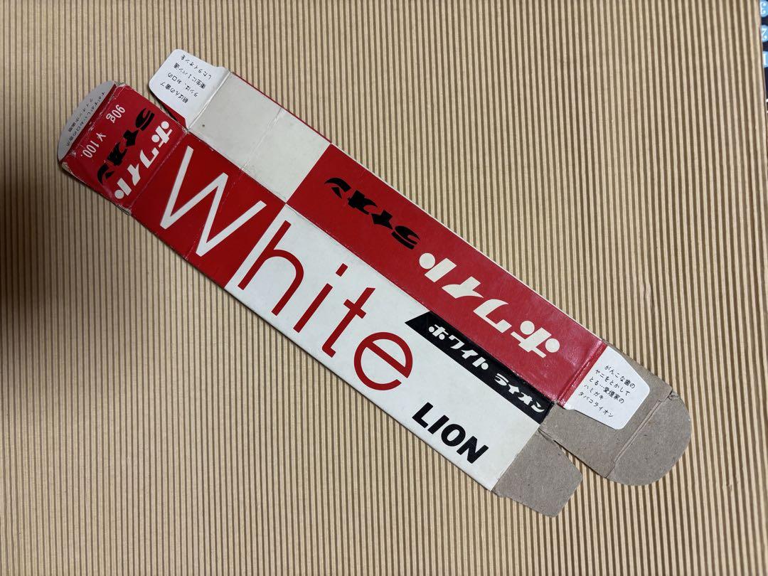 【正規品直輸入】 昭和レトロ メルカリ - ホワイトライオン歯磨き粉の空き箱 アンティーク雑貨
