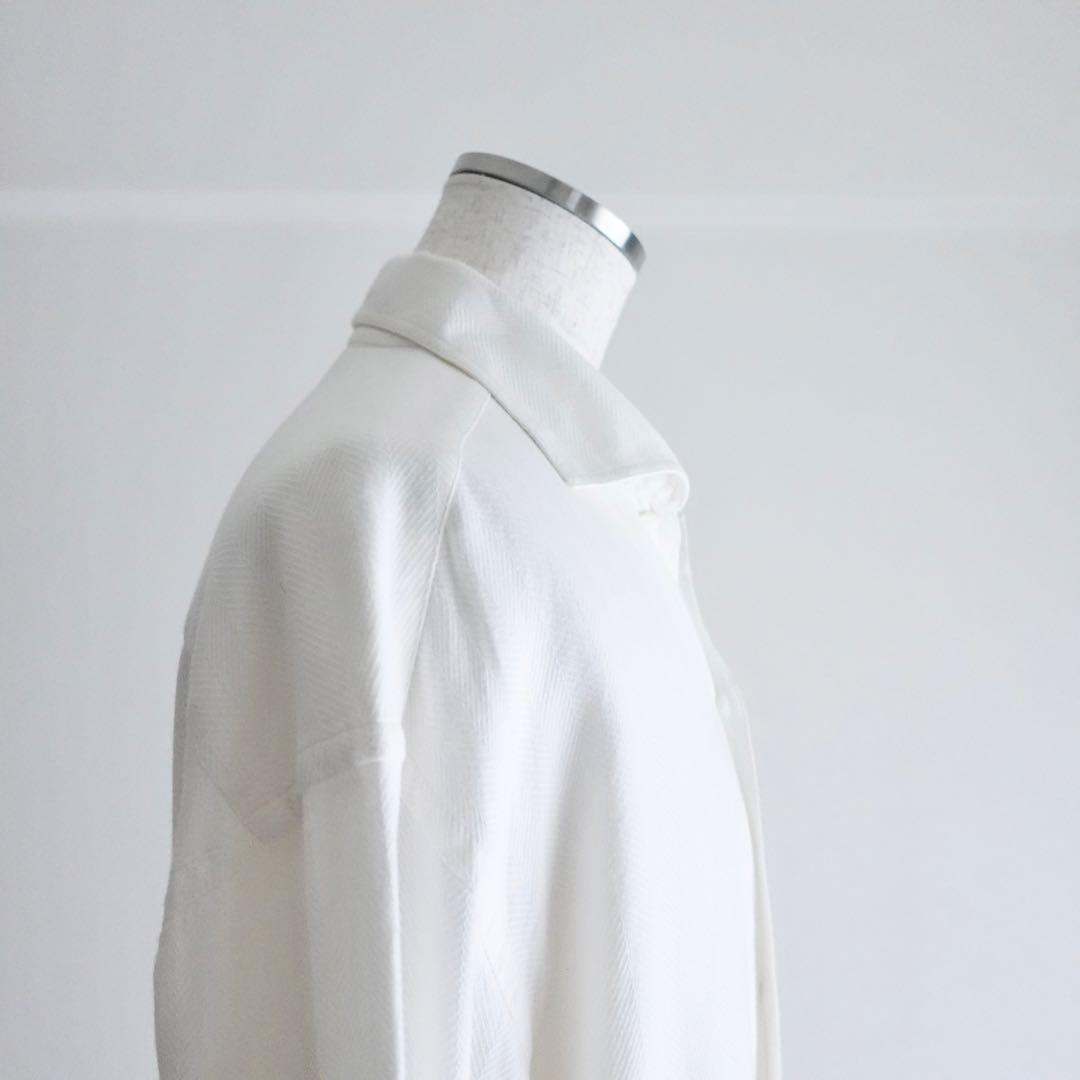 90s Ermenegirdo Zegna コットンヘリンボーン　ビッグシャツ