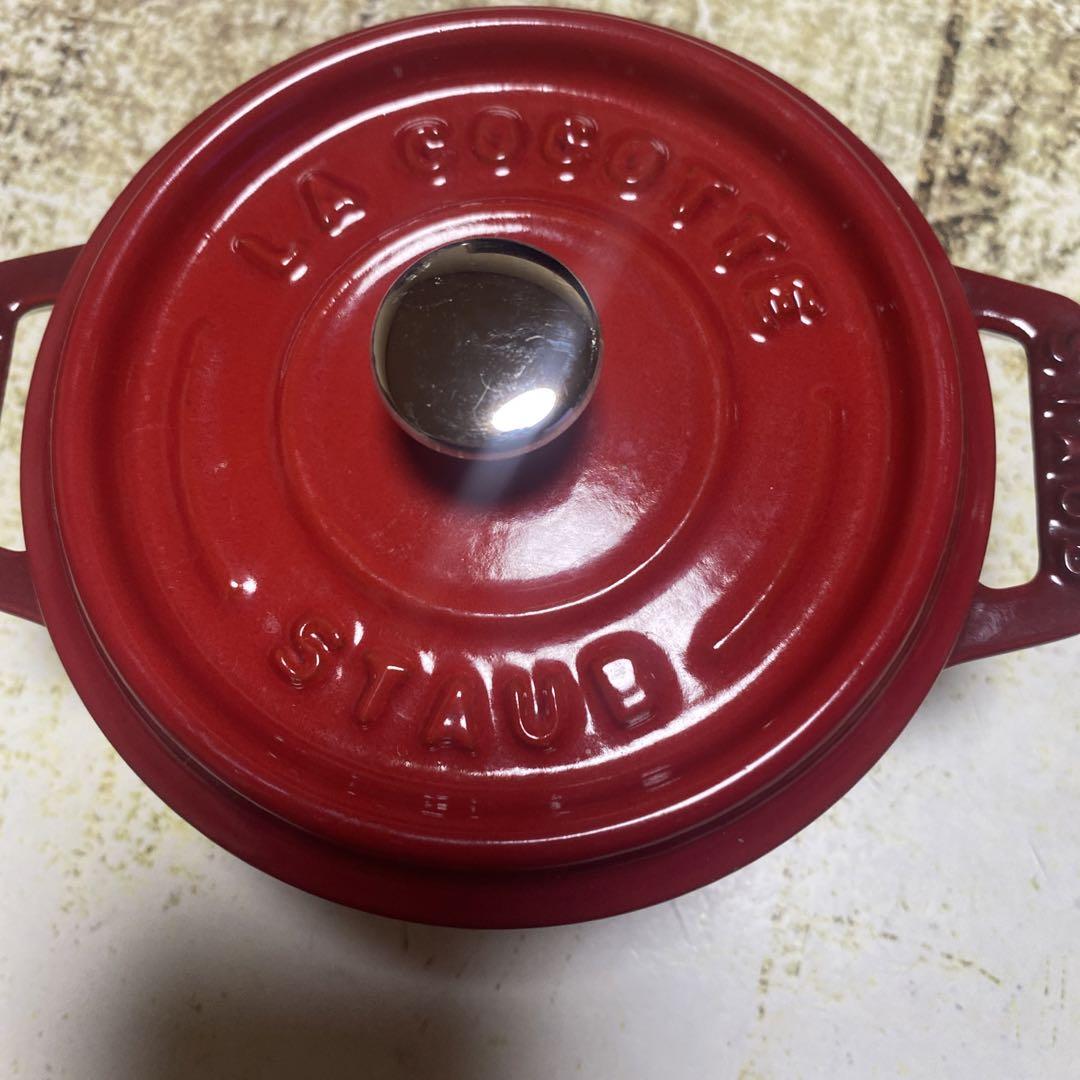 STAUBピコココット10センチ。オマケの鉄の鯛。