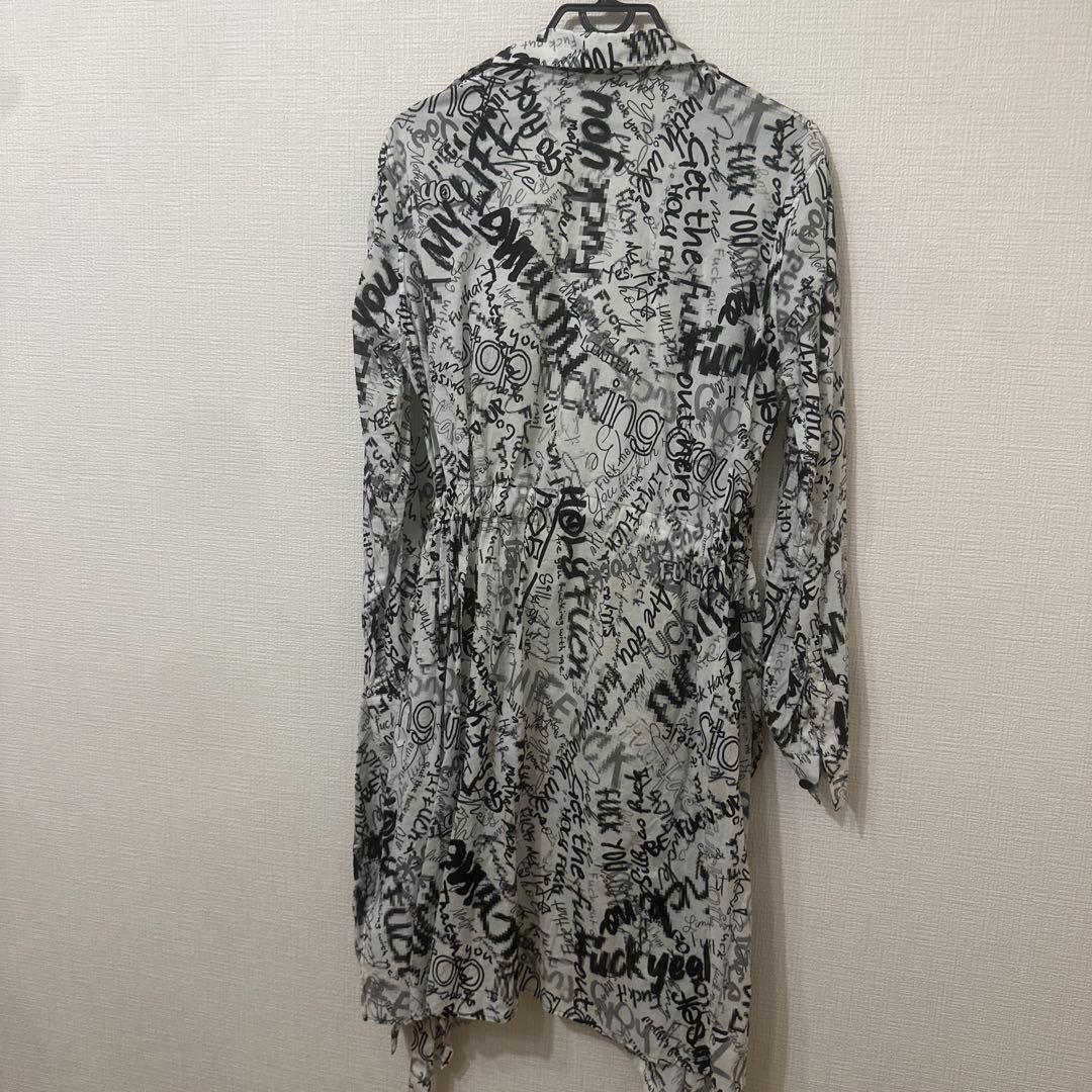 LIMI Feu モノクロ長袖チュニック Lサイズ