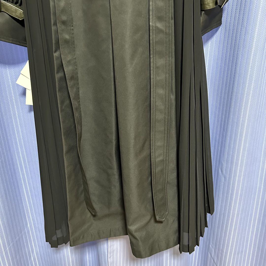 【AMERI 】アメリ　バルーンスリーブ プリーツトレンチ☆ブラック☆新品未使用