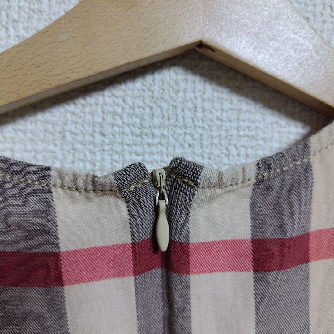 【値下げ】Burberry チェック柄 ノースリーブワンピース 140 10Y Burberry チェック ノースリーブワンピ 140 10Y