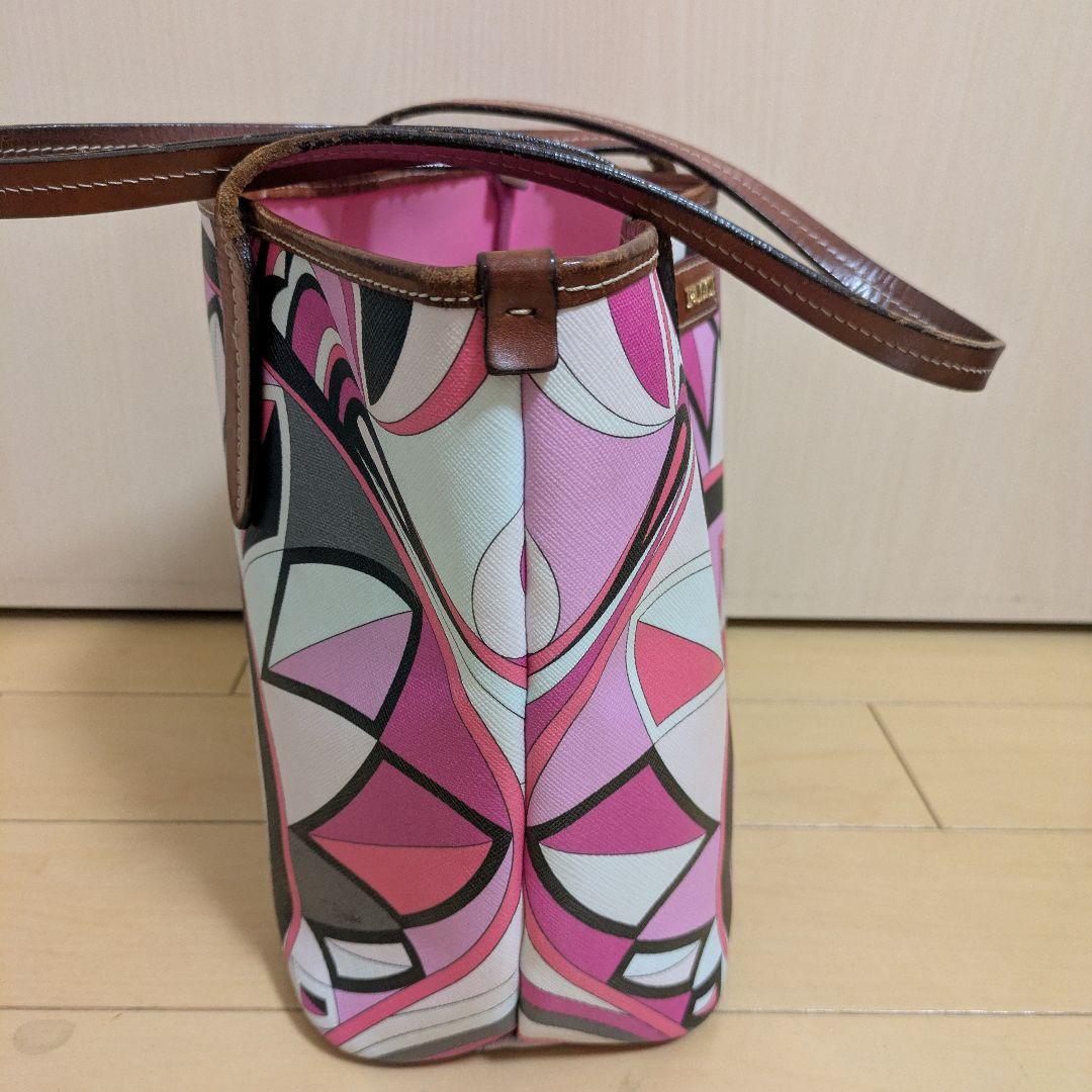 中古】エミリオ・プッチ トートバッグ プッチ柄 キャンバス