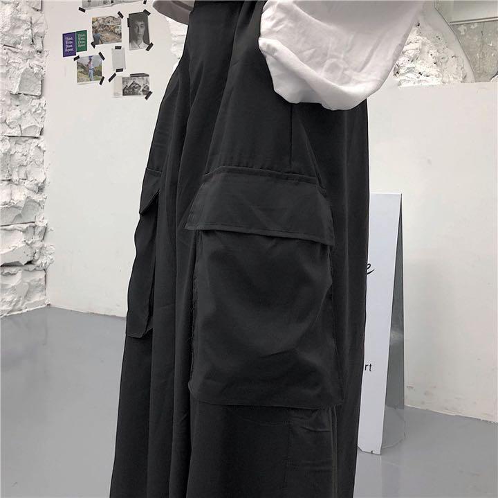 サルエル パンツ シンプル ブラック レディース Mサイズ 男女兼用 トレンド