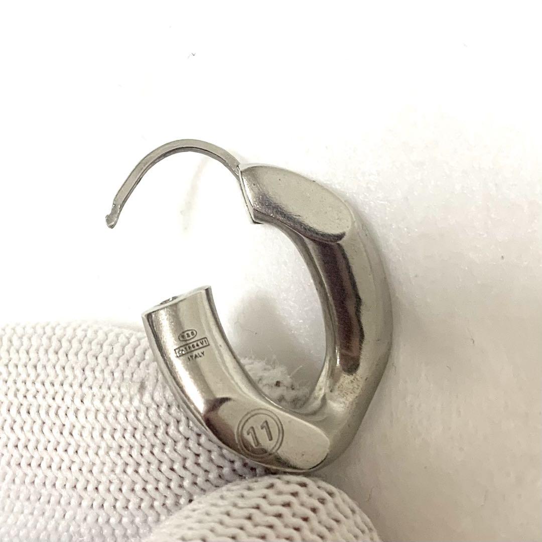 MAISON MARGIELA 11 ツイスト フープピアス シルバー925