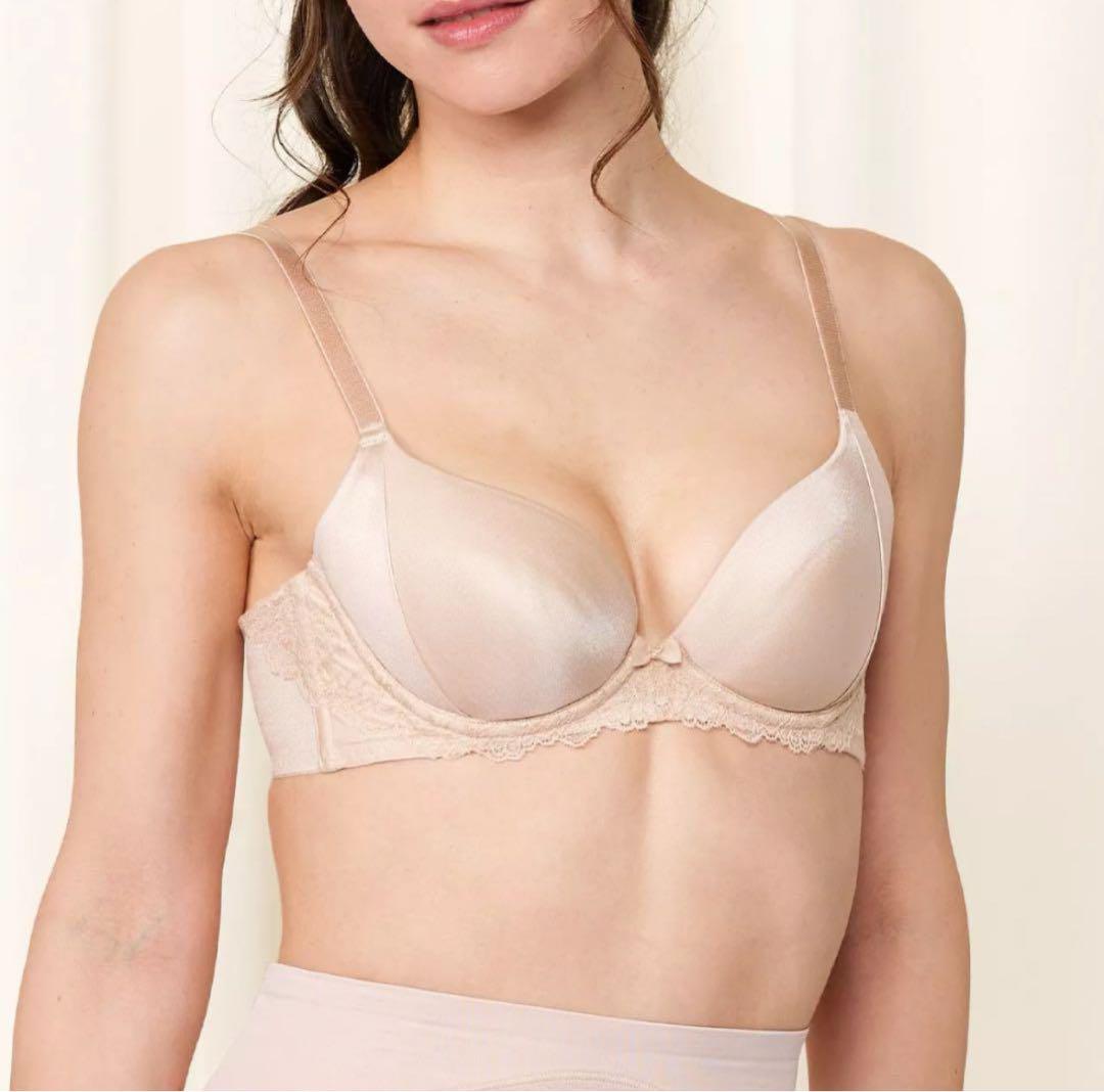 E80トリンプ 天使のブラ スリムライン スムースタイプブラ Beige
