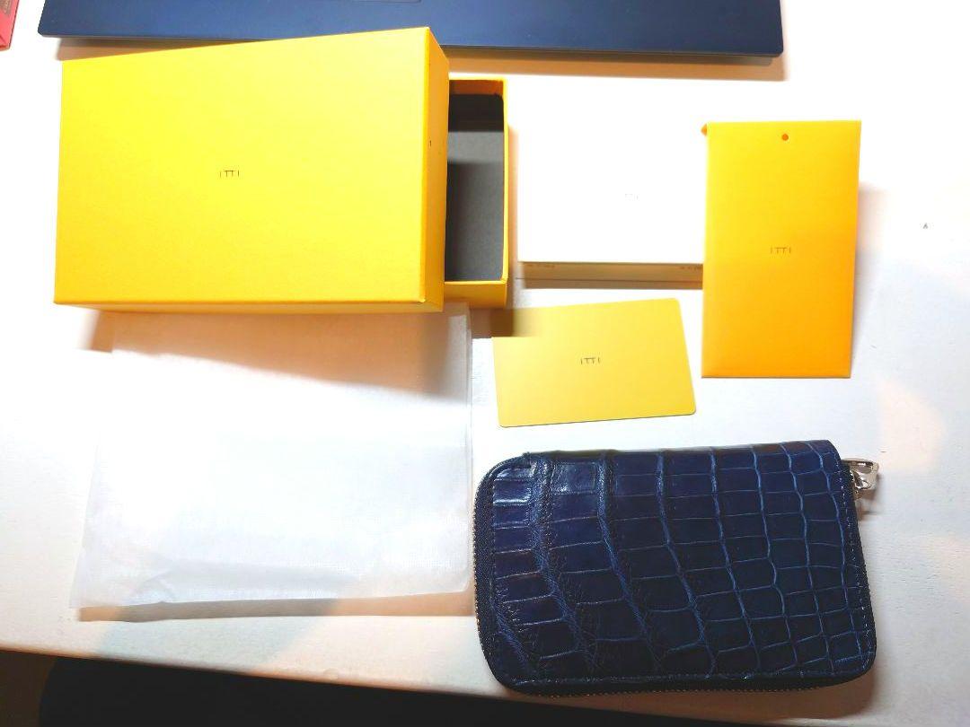 ITTI CRISTY SMART MID WLT .5 藍クロコダイル財布