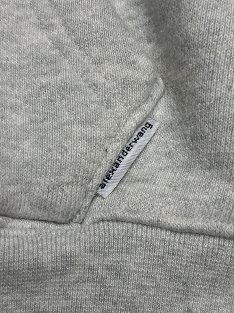 Alexander Wang デンスフリース スウェット　グレー＋ブラック
