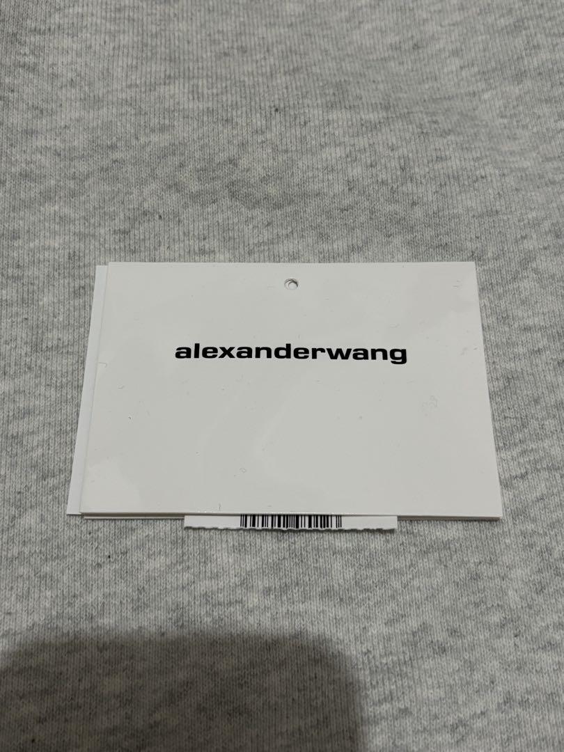 Alexander Wang デンスフリース スウェット　グレー＋ブラック
