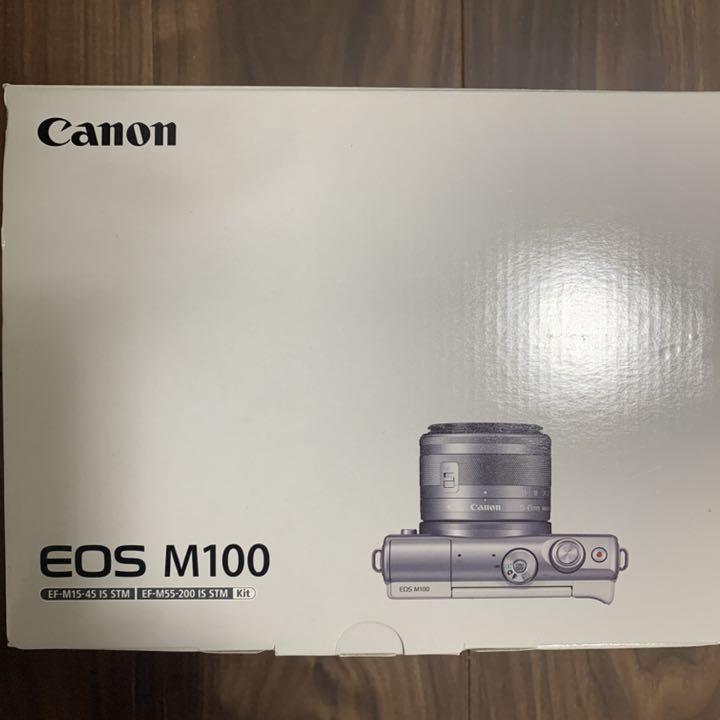 超激得人気 1度試し撮りのみ canon eos m100 グレー Wレンズキット RbJI0-m59640879249 格安新品