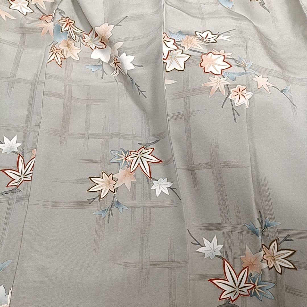 LULU71 着物 訪問着 袷 三松お誂え 砂色