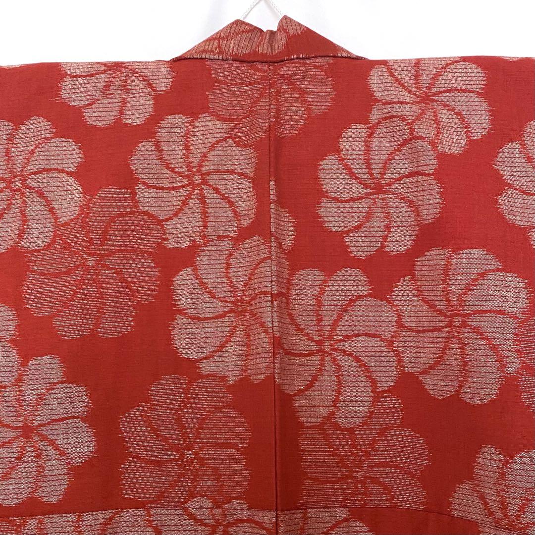 最新最全の 単衣 紬 着物 1171 花柄 メルカリ - 和装 赤 柄物 着物・浴衣