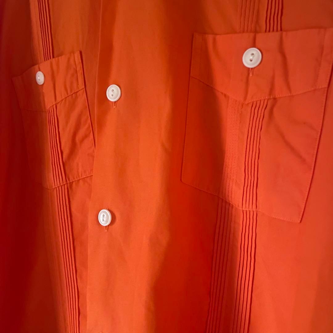 90s ラルフローレン キューバシャツ M オレンジ 90s ラルフローレン キューバシャツ M オレンジ