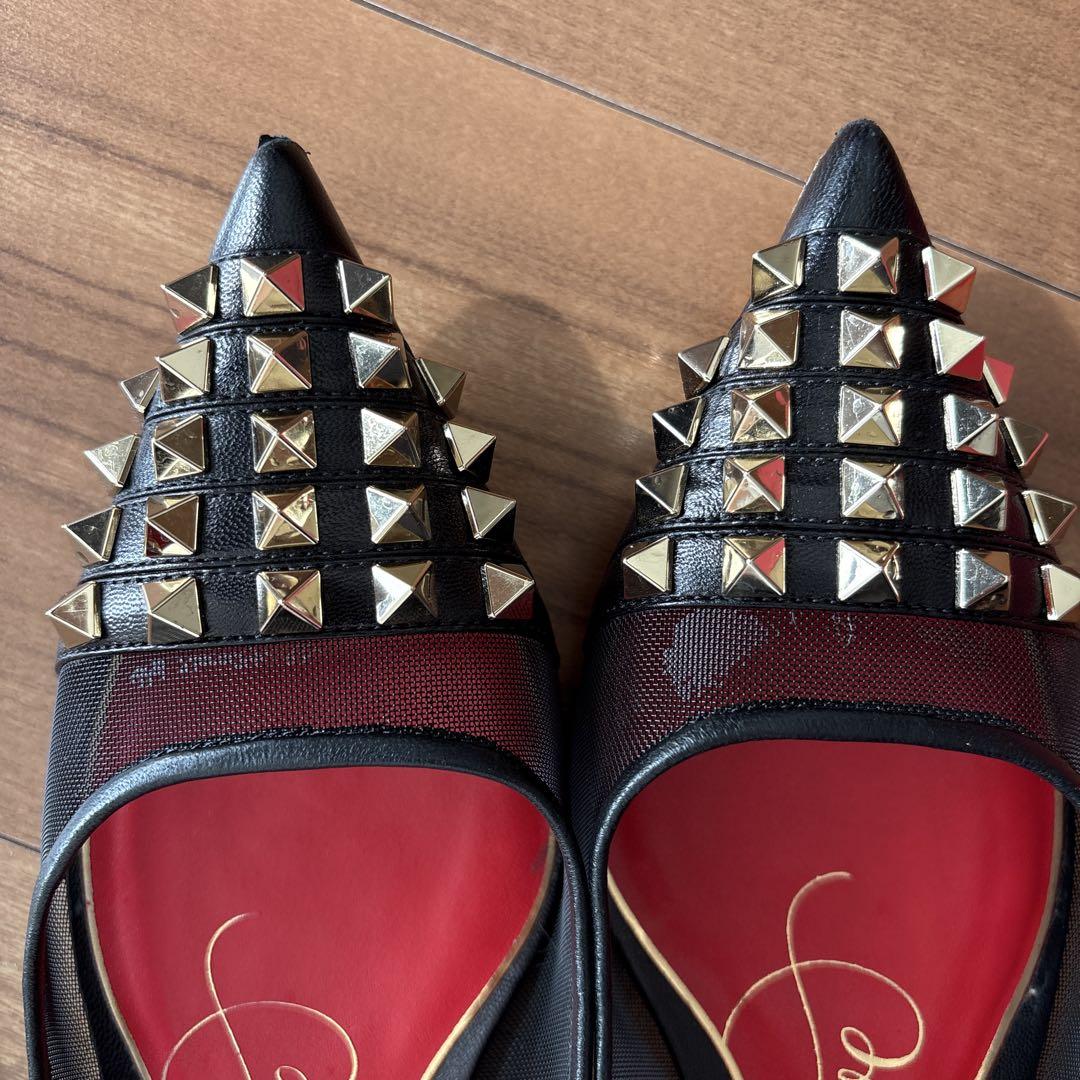【未使用品】Valentino スタッズ付きポインテッドトゥシューズ 36 Valentino スタッズ付きポインテッドトゥシューズ - メルカリ
