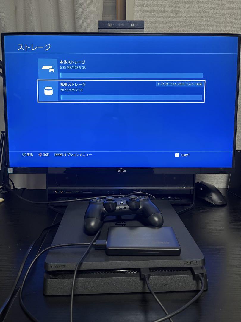 SONY - PS4 本体　外付けSSD500G付き SONY PS4 本体 500GB HDR対応拡張SSD付き