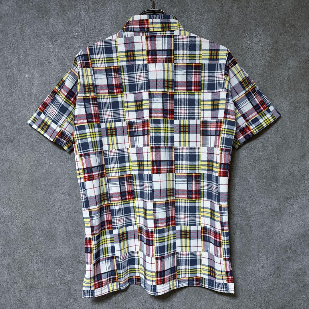 le coq sportif golf ルコック チェック柄 総柄 ポロシャツ