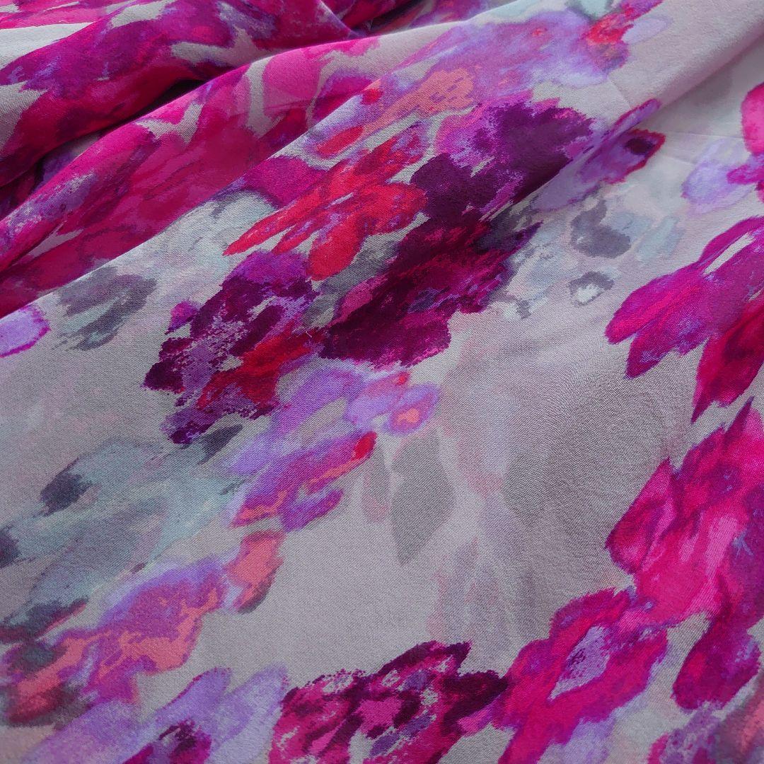 Tibi シルク100％ カシュクールワンピース 花柄 ピンク サイズ0 ベルト