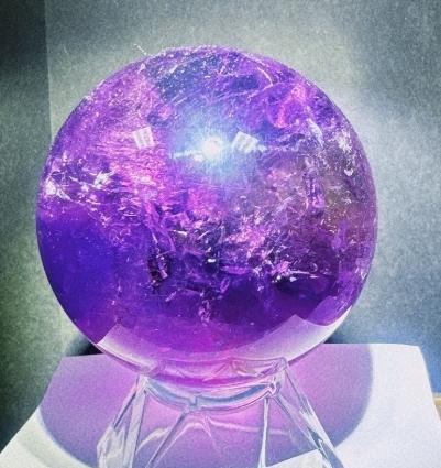 天然アメジスト丸玉