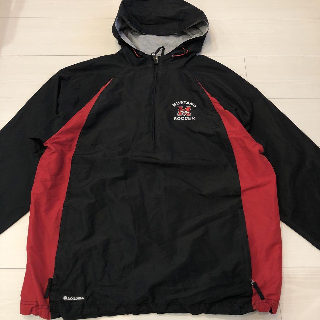 USA 古着 Holloway アノラックパーカー mustang soccer