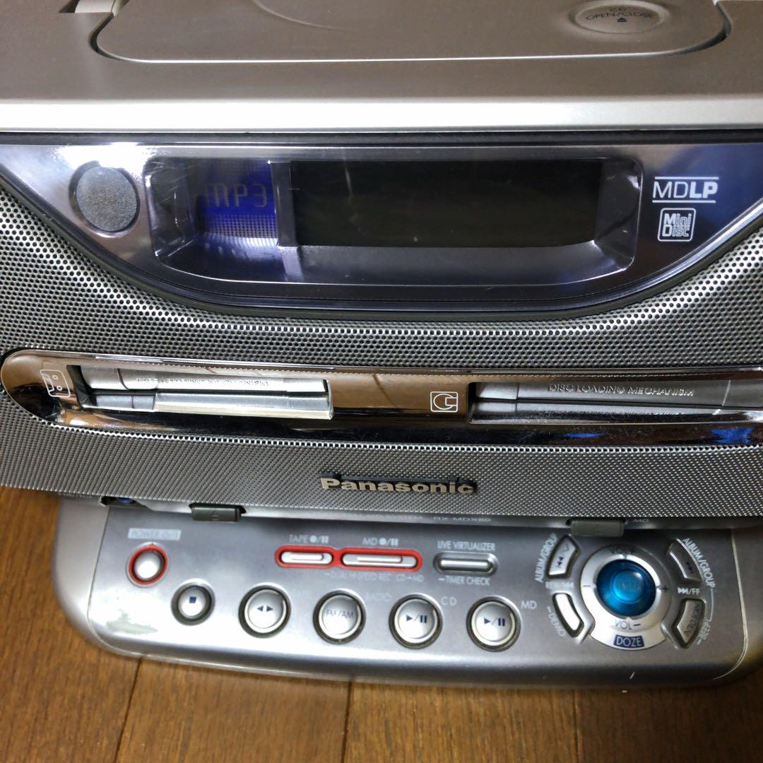 動作品】 Panasonic MDラジカセ RX-MDX80 本体 CD テープ - メルカリ
