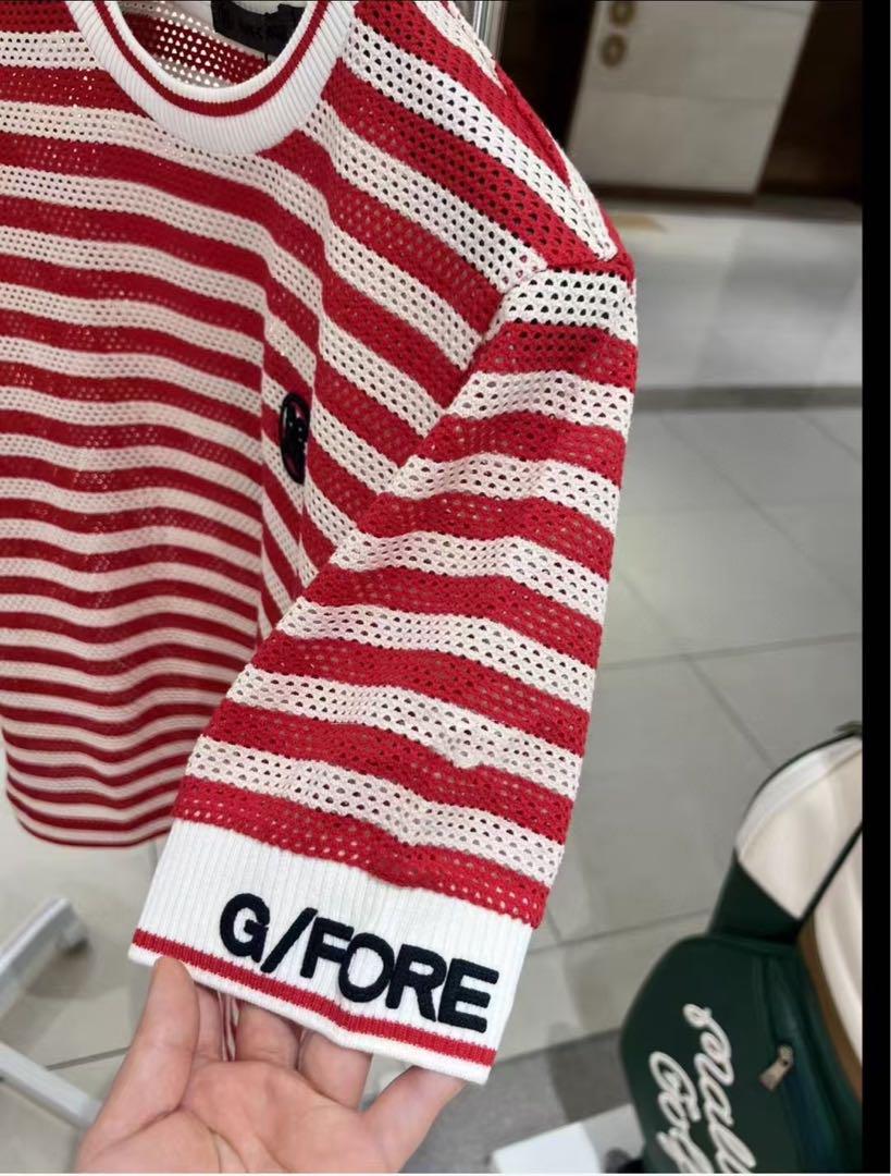 G/FOREジーフォア ゴルフウェア レディースニットTシャツ ファッション半袖