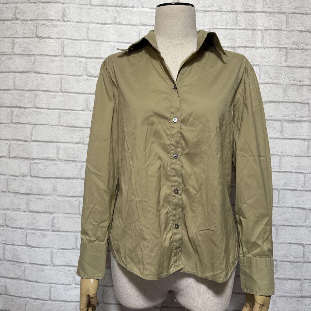 緑ニット革財布バッグシューズパンツシャツにMAXMARAジャケット MaxMara オフィスカジュアル イタリア製 上品 シャツジャケット
