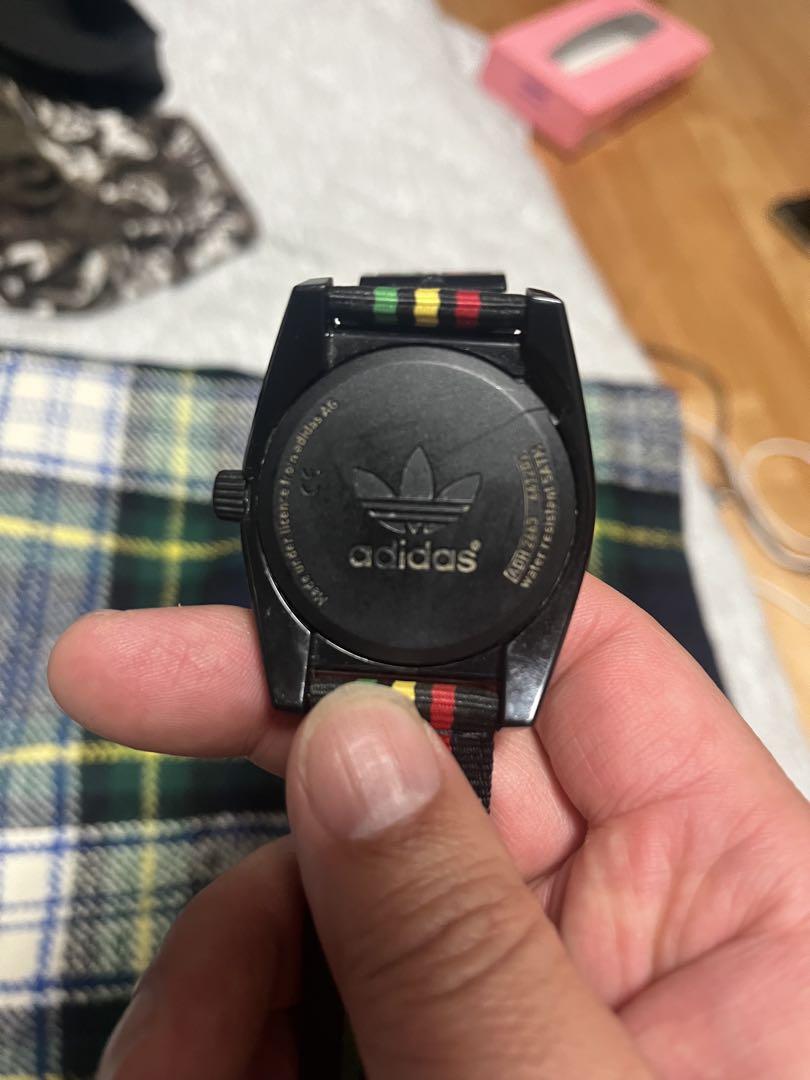 私の店‼️アディダス　adidas　腕時計　ラスタカラー　レゲエ