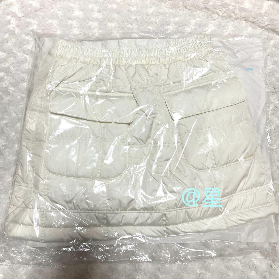 スカート Mary quilting skirt (White)