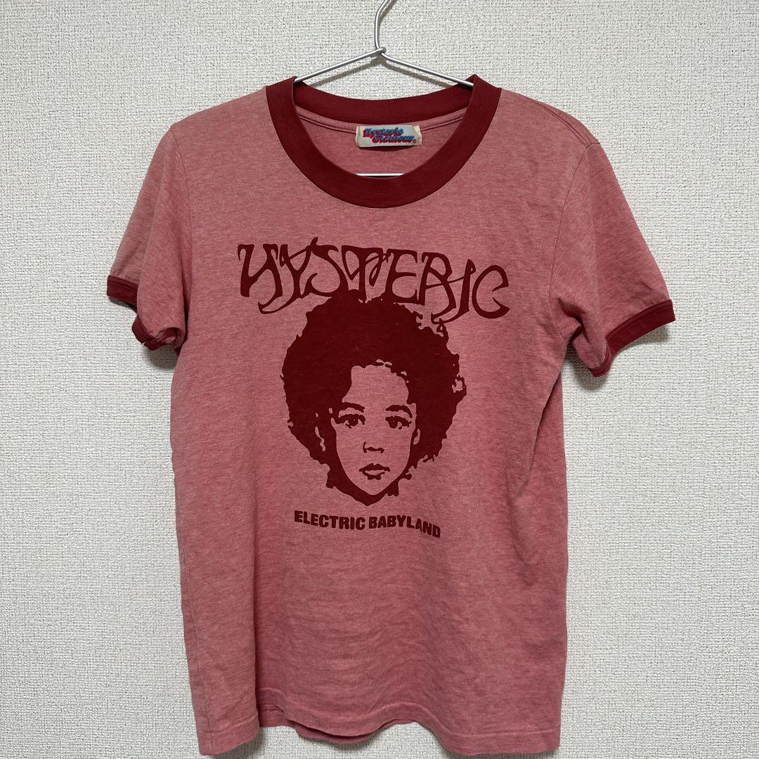 【WEB限定】 HYSTERIC 捻っ GLAMOUR リンガーT 90s フリーサイズ 赤 トップス