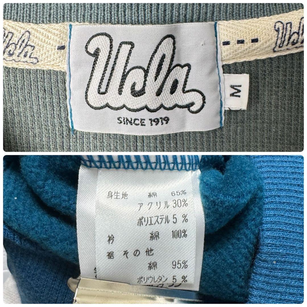 UCLA　古着　長袖　トレーナー　ハーフボタン　襟付き　刺繍ロゴ　ユニセックス