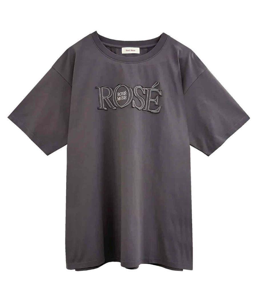 logo applique UNI-Tロゼミューズ