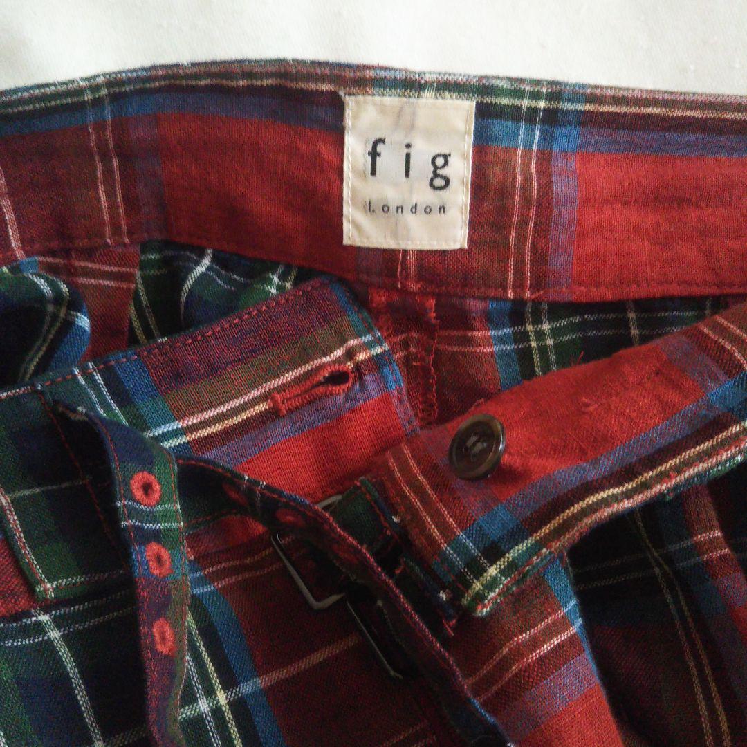 パンツ Alice check culottes