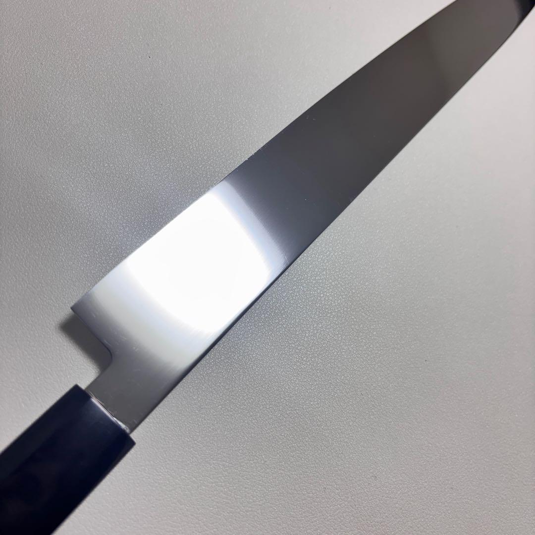 270mm柳刃包丁 鏡面　黒檀水牛八角柄 全鋼 和包丁•