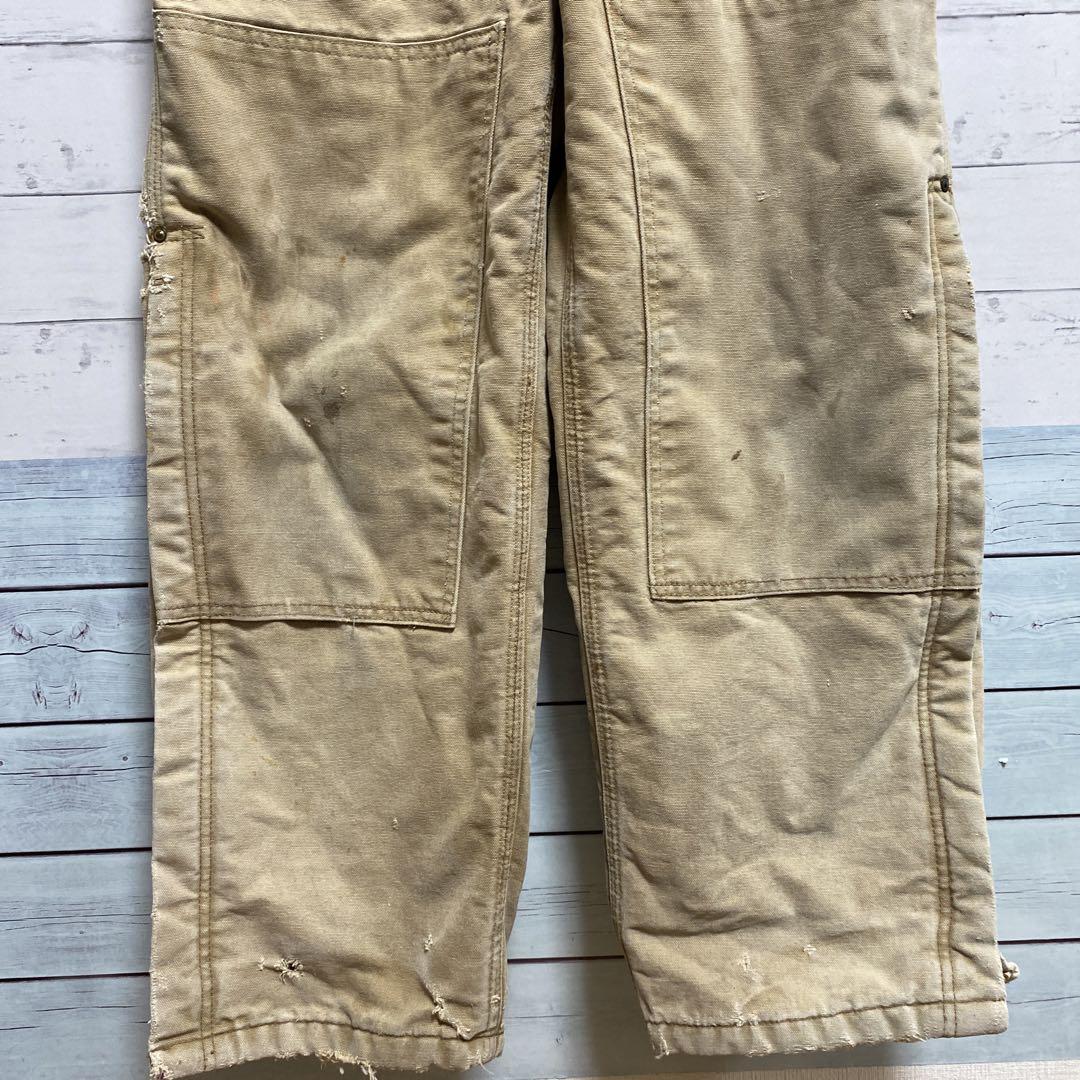 USA製carhartt カーハート ダブルニーオーバーオール ダック地