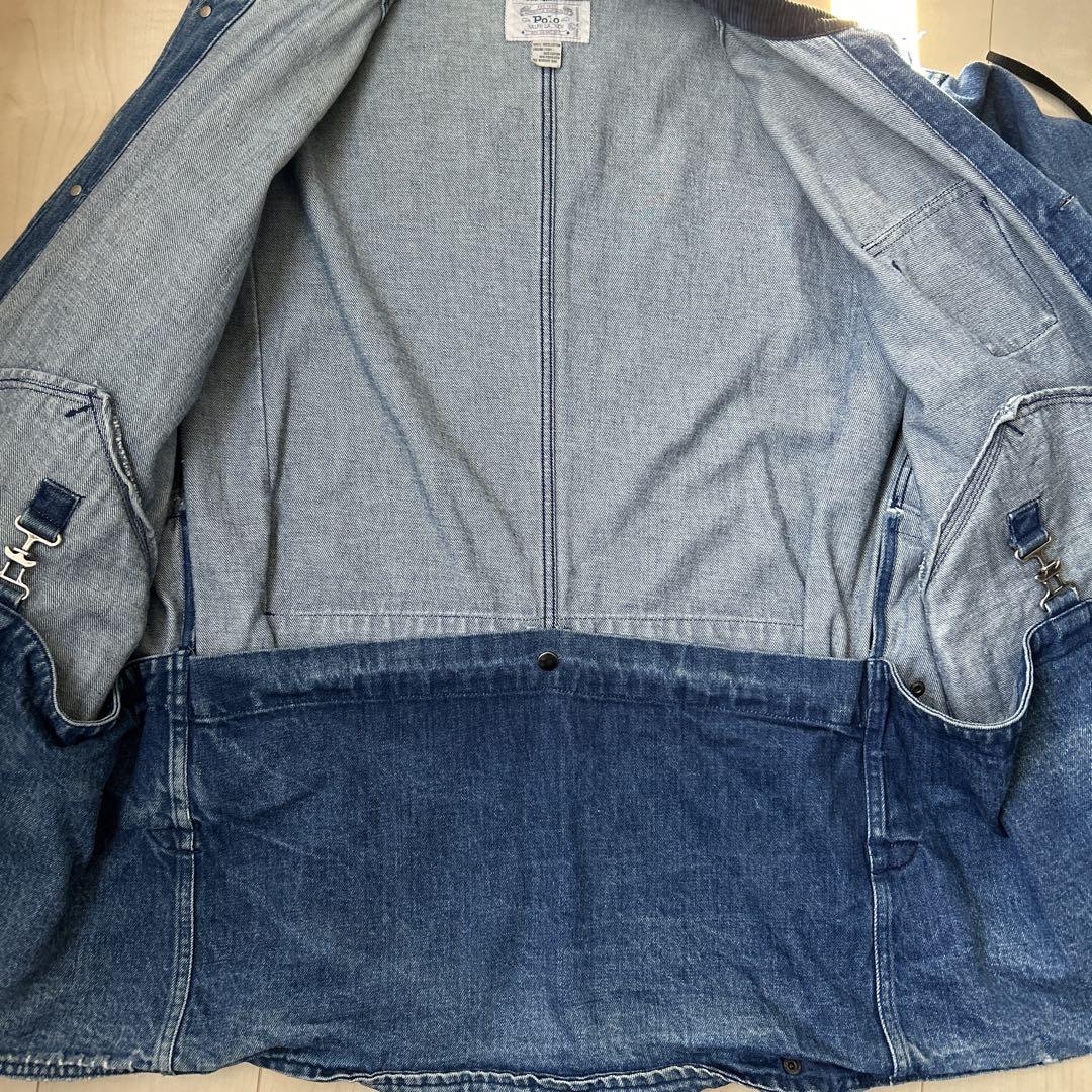 80s ralph lauren デニム　ハンティングジャケット
