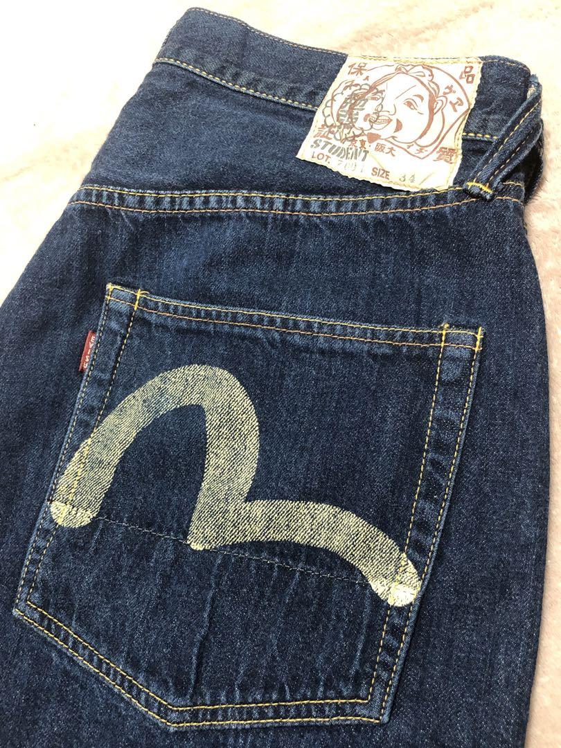 EVISU エヴィス デニムショートパンツ Lot.7001 w34 白カモメ