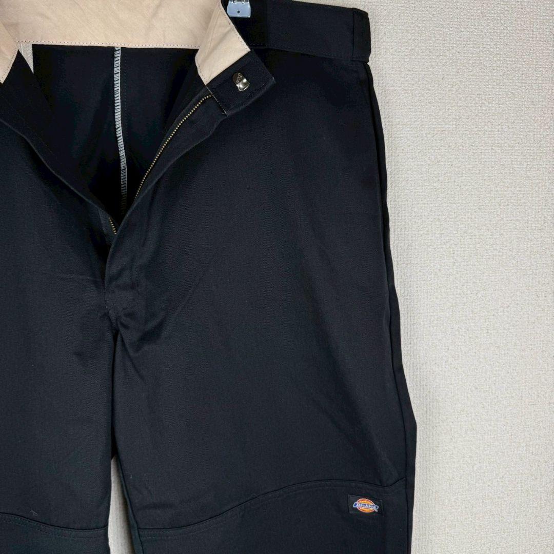 Z120【Dickies】ダブルニー ワークパンツ 【メンズ42×30】ブラック
