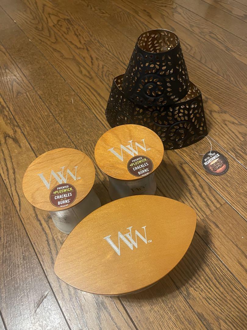 WoodWick アロマキャンドル ハースウィックキャンドル 3点セット