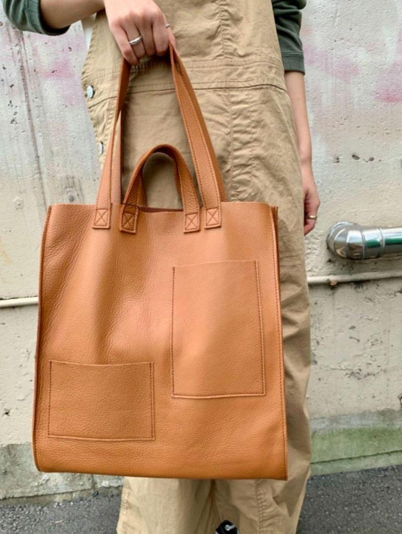BEAMS BOY レザーツールトート