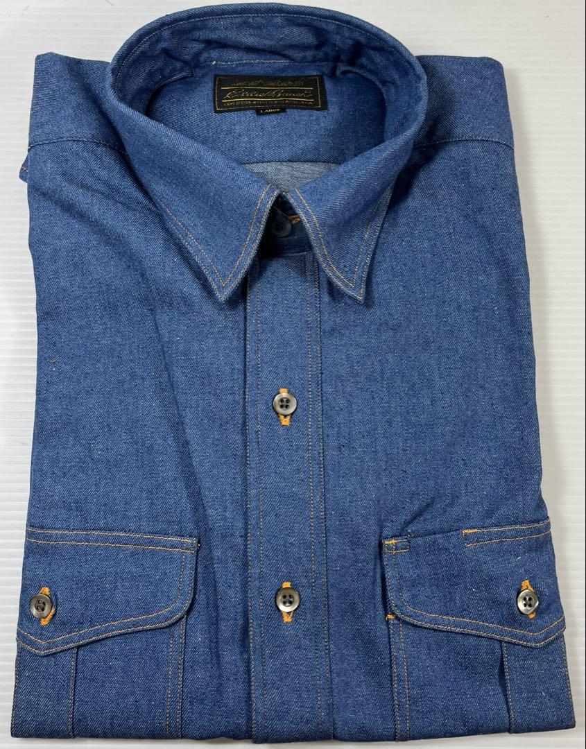 Eddie Bauer エディーバウアー デニムボタンダウンシャツ