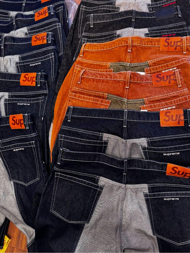 Supreme 2 Tone Paneled Baggy Jean 青32 Fall/Winter 2024 Preview – Supreme