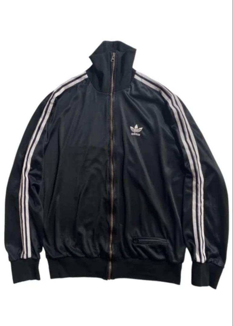 80s adidas ATP ジャージ ビンテージ トラックジャケット ブラック