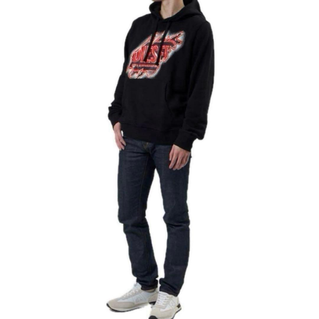 【新品】DIESEL ディーゼル/スクラッチロゴ スウェット フーディー S 【新品】DIESEL ディーゼル/スクラッチロゴ スウェット フーディー S