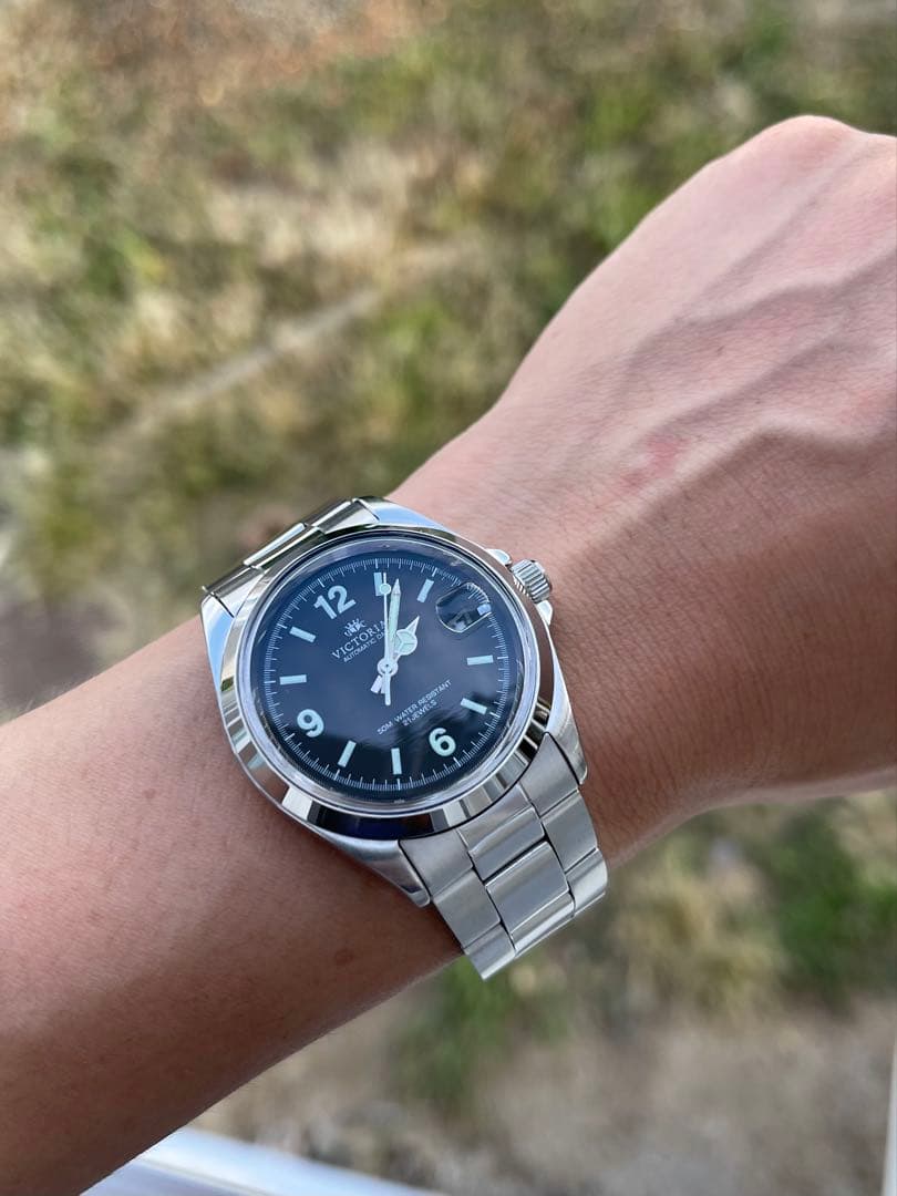 VICTORIA 自動巻き 腕時計 ブラック