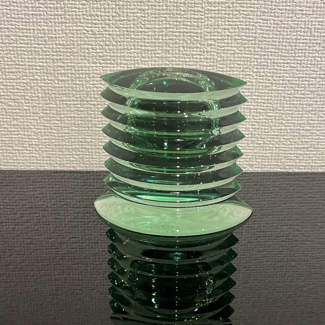 Baccarat バカラ　置時計　グリーン