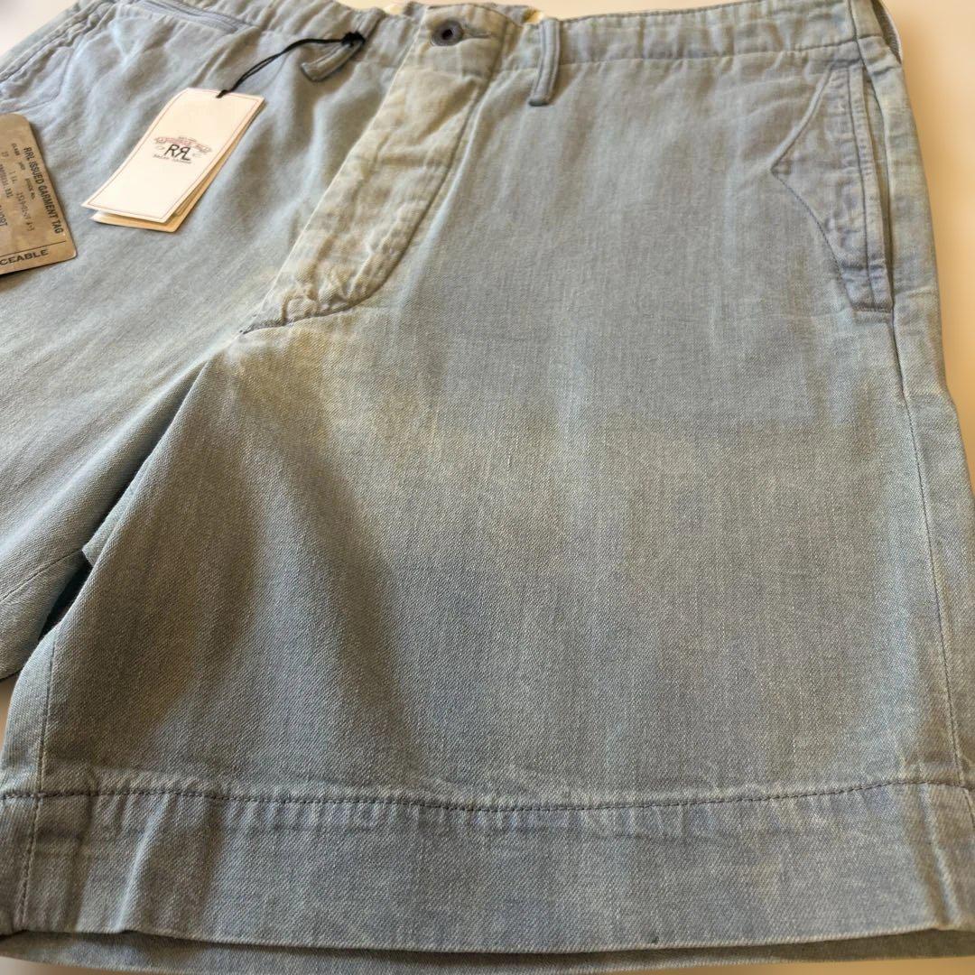 割引価格 ポロラルフローレン RRL 新品未使用 オフィサーズ 32 ショーツ パンツ