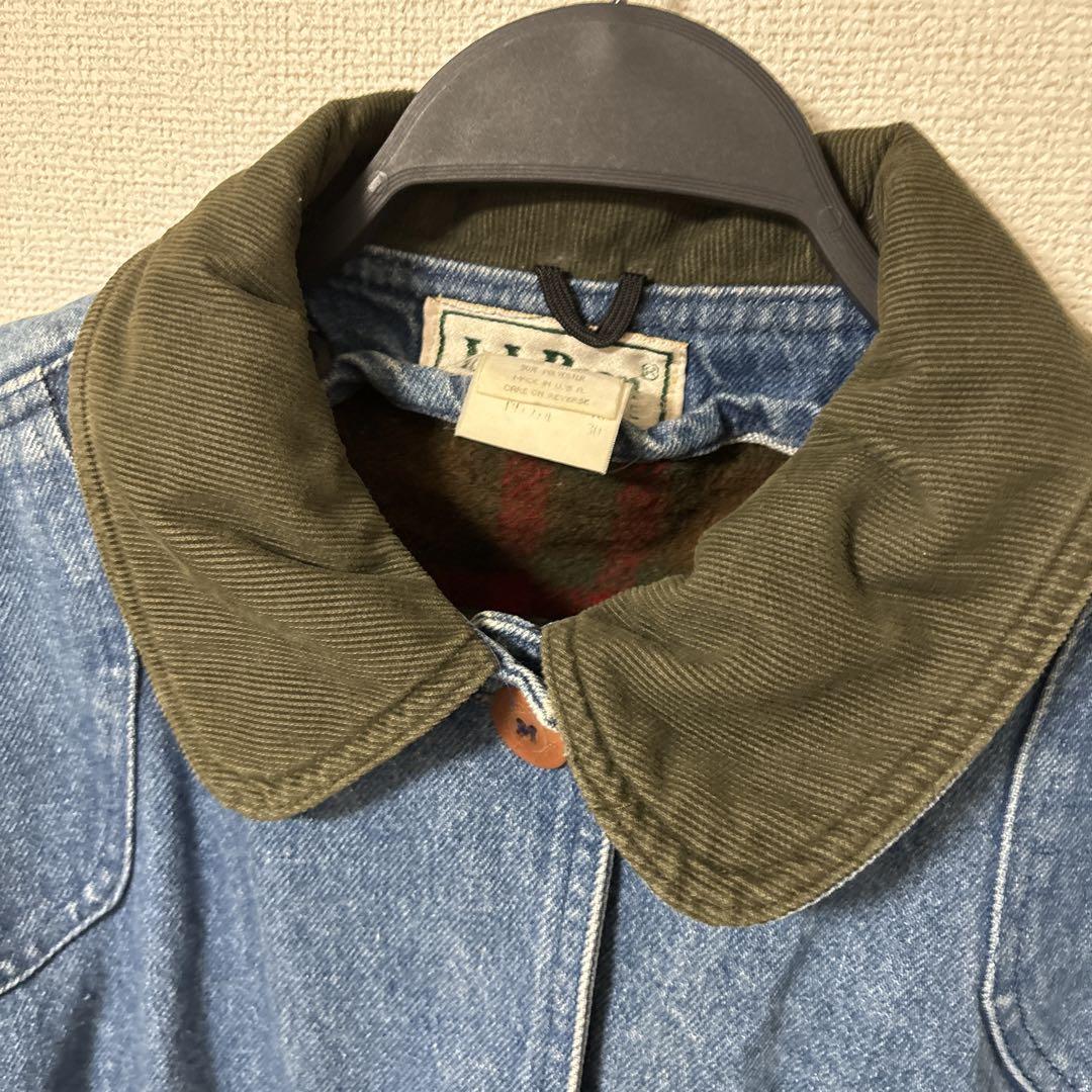L.L Bean ハンティングジャケット　デニムカバオール USA製！ ハンティングジャケット デニムカバーオール L.L.Bean